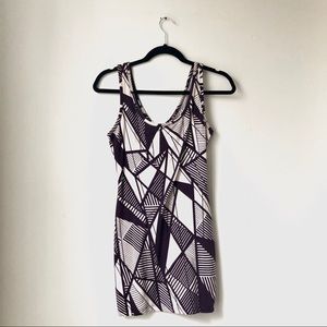 Geometric mini tank top dress